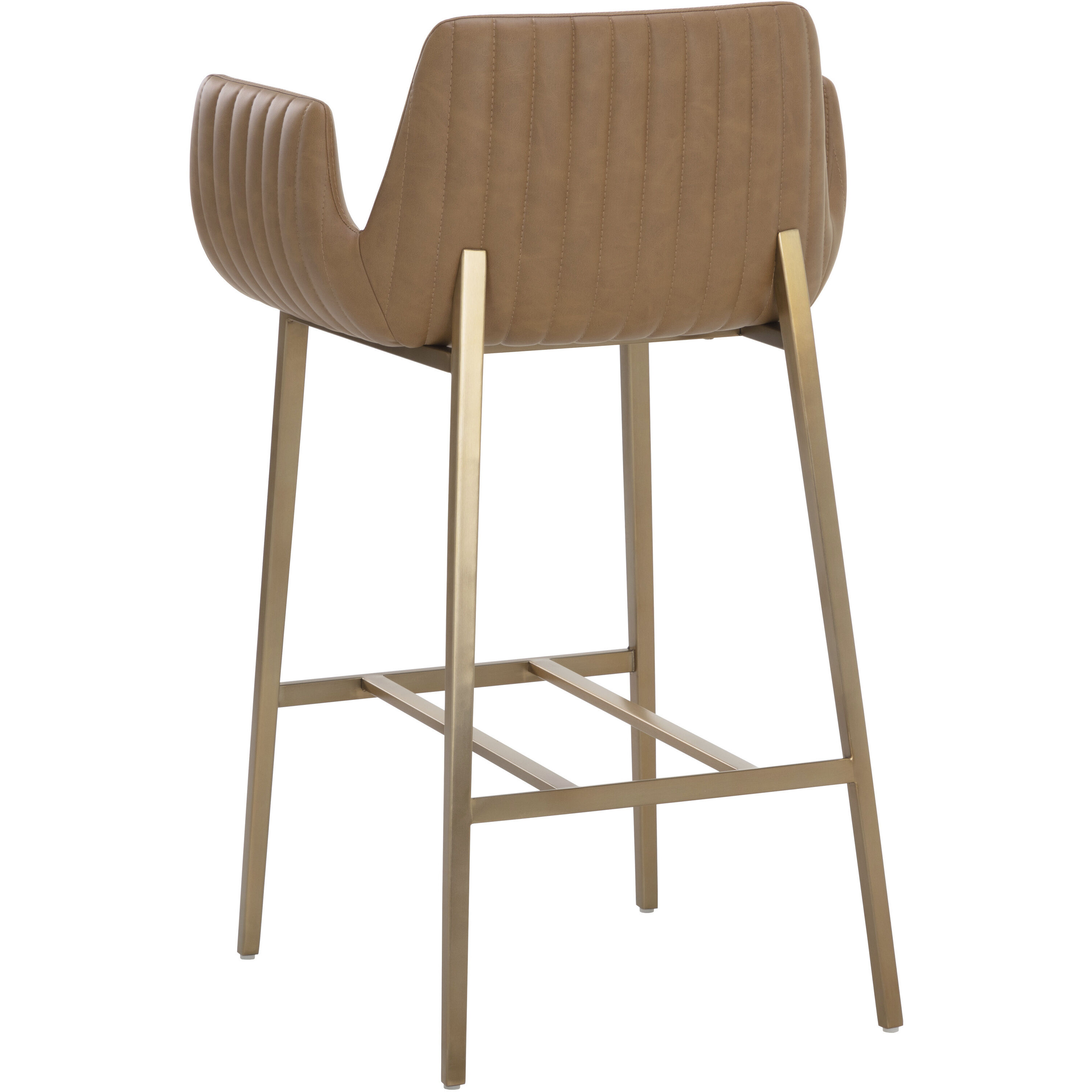 Lucano 40 inch Milliken Cognac Barstool